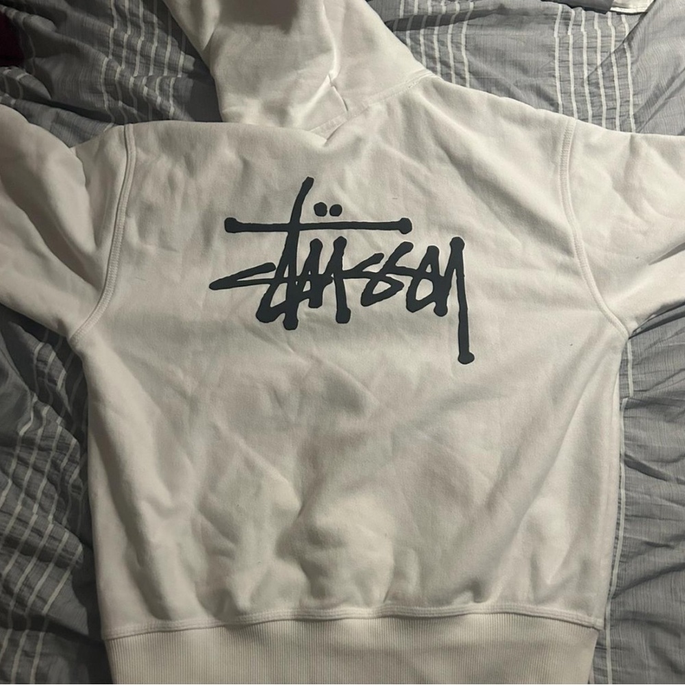 Stussy White Hoodie